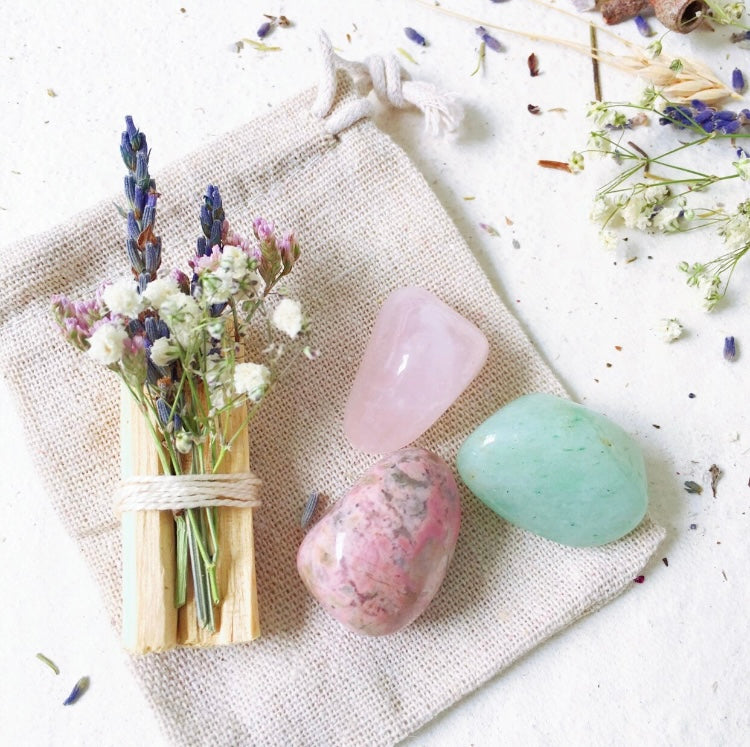 Love Yourself, Self Worth, Love & Heart Healing Crystal Kit