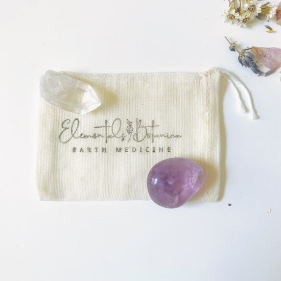 Calming Crystals & Intention Candle